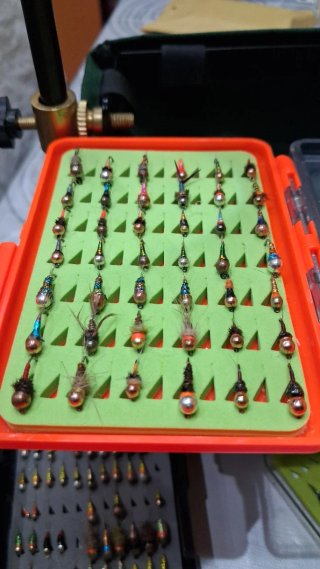 Ninfas y perdigones pesca trucha