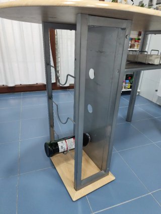 Mesa Cocina Madera y Metal