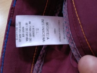 Pantalón chino hombre rojo