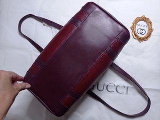 Bolso Gucci Boston Piel Borgoña
