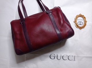 Bolso Gucci Boston Piel Borgoña