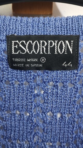 Suéter Escorpion punto calado talla 44