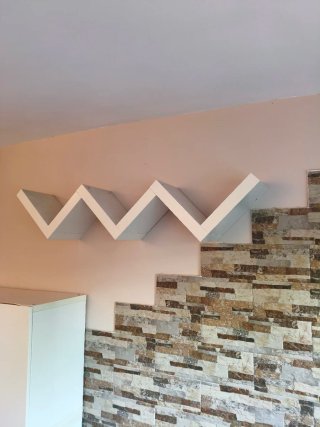 Estantería Zigzag Blanca LACK Ikea muy buen estado