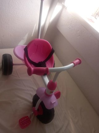 Triciclo infantil rosa 18 meses a 3 años