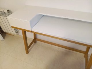 Escritorio Theo HABITAT roble y blanco