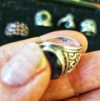 Anillo Plata y lapislázuli
