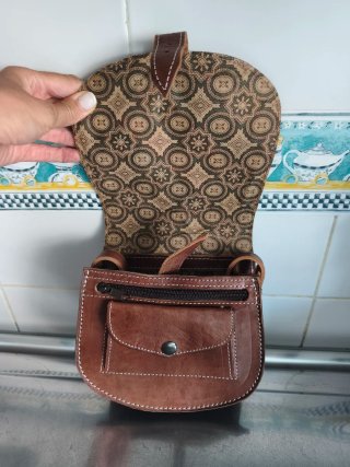 Bolso bandolera de piel
