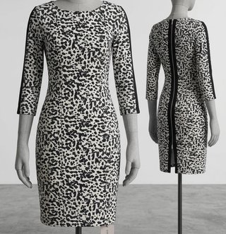 Vestido negro tirantes escote lazo