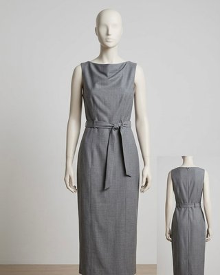 Vestido negro tirantes escote lazo