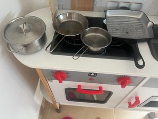 Cocina de juguete con accesorios