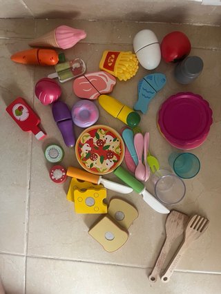 Cocina de juguete con accesorios