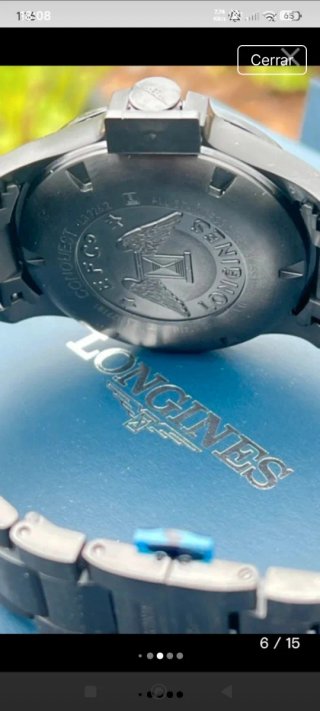 Reloj Longines Conquest VHP Negro