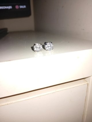 Pendientes Brillantes Plata