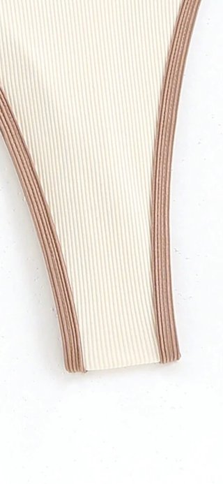 Bikini Beige y Marrón Talla Única