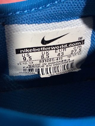 Zapatillas Nike Casual Azul y Blanco