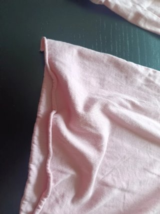 Camiseta rosa manga larga
