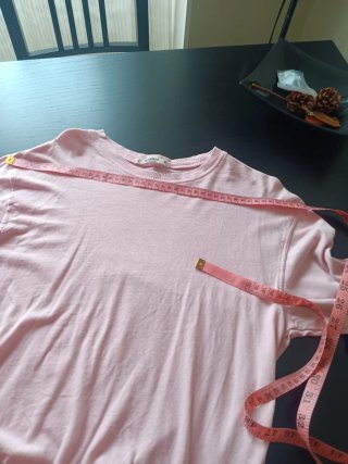 Camiseta rosa manga larga
