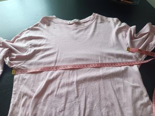 Camiseta rosa manga larga
