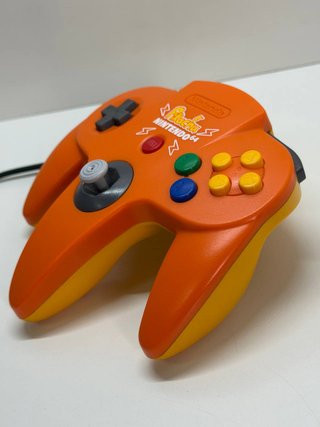 Mando Nintendo 64 Pikachu Naranja Como Nuevo