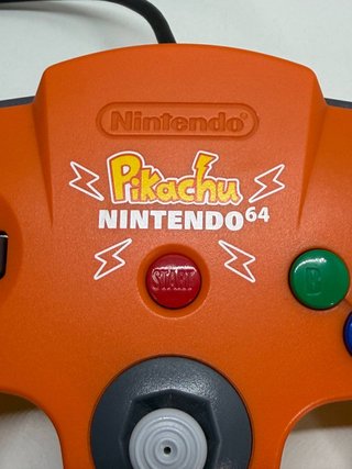 Mando Nintendo 64 Pikachu Naranja Como Nuevo