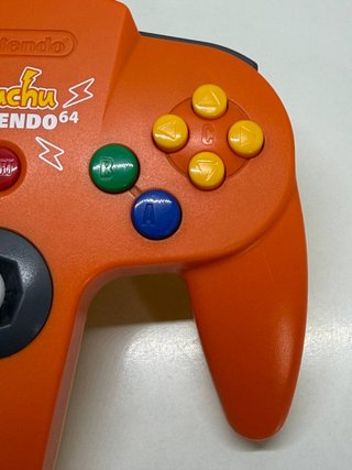 Mando Nintendo 64 Pikachu Naranja Como Nuevo