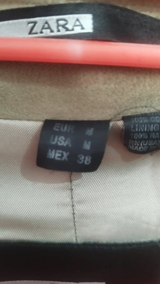 Chaqueta Zara Antelina Beige