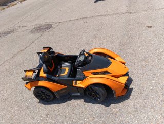 Coche Eléctrico Lamborghini Naranja.