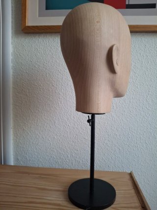 Maniquí cabeza madera