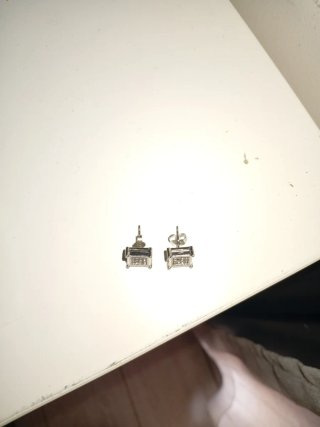 Pendientes Cuadrados Plata