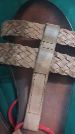 Sandalias ZENDRA mujer marrones y rojas