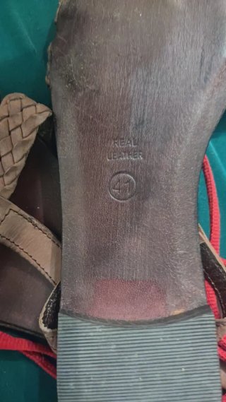 Sandalias ZENDRA mujer marrones y rojas