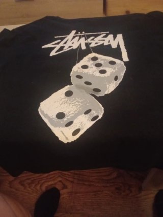 Camiseta Stussy Talla M Negra
