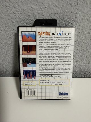 Rastan Sega Master System Arcade