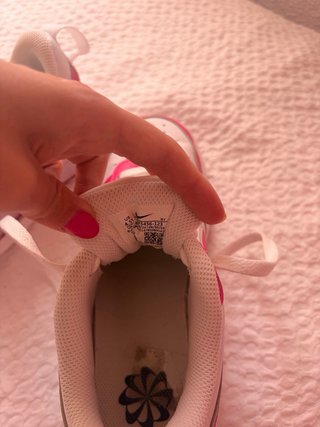 Zapatos Nike Rosa y Blanco Talla 36.5 Mujer