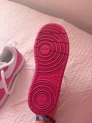 Zapatos Nike Rosa y Blanco Talla 36.5 Mujer