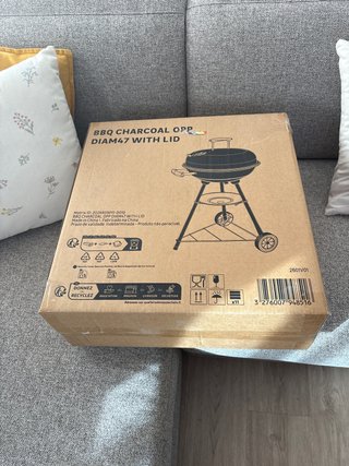 Barbacoa redonda con tapa DIAM47