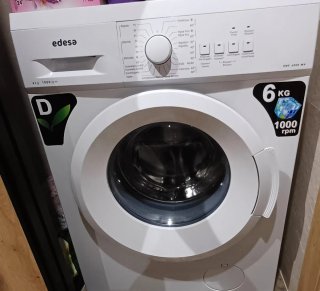Lavadora Edesa 6 kg 1000 rpm