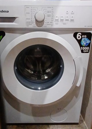 Lavadora Edesa 6 kg 1000 rpm
