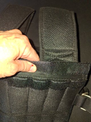 Chaleco lastrado negro sin peso (hay que llenarlo)
