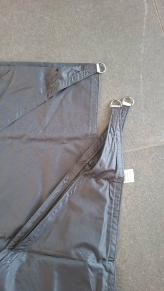 Toldo Vela Triangular Gris Antracita 3x3x4.25m