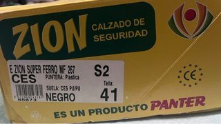 Zapatos Seguridad Panter Zion Negro/Gris