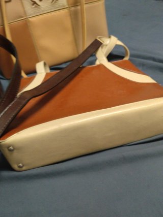 Lote 3 bolsos mujer: beige y marrón