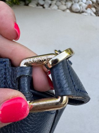 Bolso tipo  Loewe Piel Azul