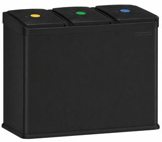 Contenedor de reciclaje de 3 compartimentos