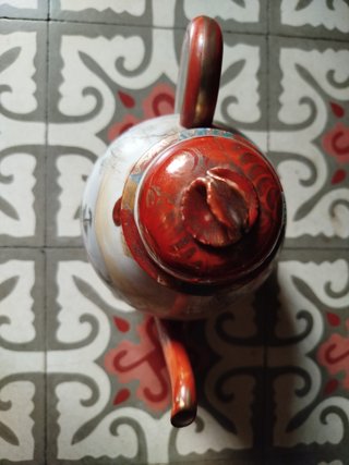 Tetera Japonesa Vintage Decorada
