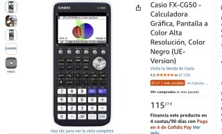 Calculadora Gráfica Casio fx-CG50 a Color