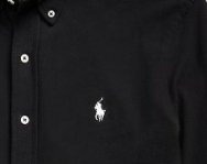 Polo Ralph Lauren Camisa Negra Custom Fit
