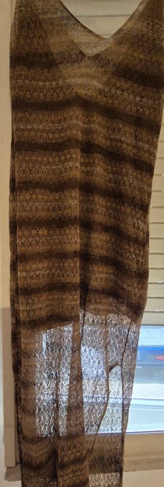 Top lencero dorado y beige