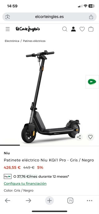 Patinete Eléctrico NIU KQi1 Pro