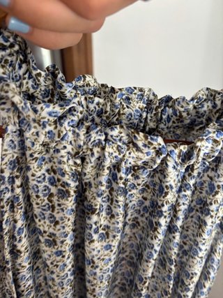 Vestido largo floral Zara